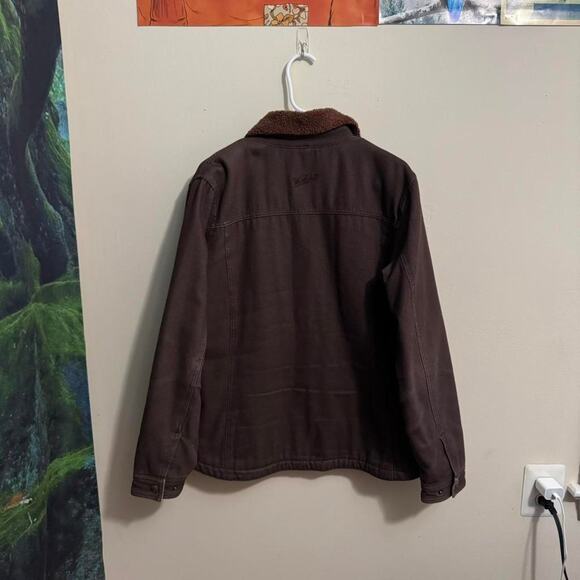 woolrich brown sherpa lined jacket vintage gorpcore winter coat - Picture 6 of 8